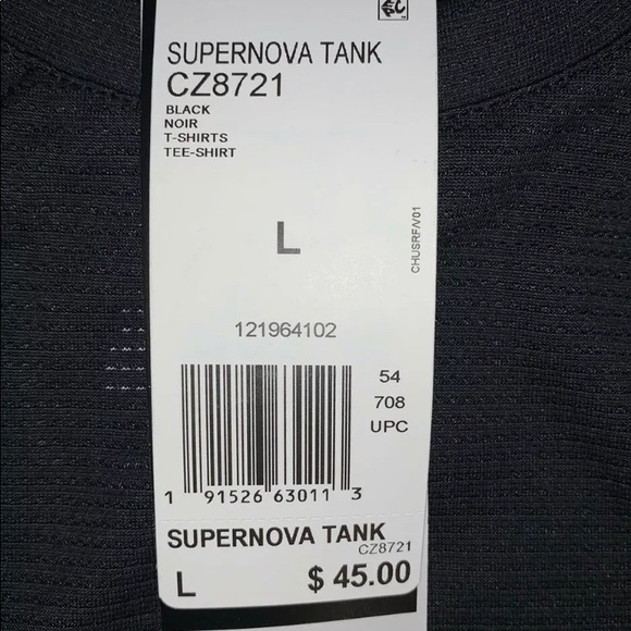 NWT Adidas Mens Black Supernova Running Tank Top - Picture 5 of 5
